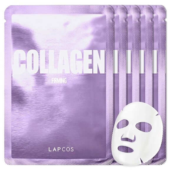Collagen Sheet Mask, Firming Daily Face Mask with Collagen Peptides for Anti-Agi - Picture 1 of 9